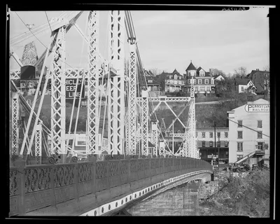 Bridge and houses in [Phillipsburg, New Jersey; seen from] Easton,…, 1935