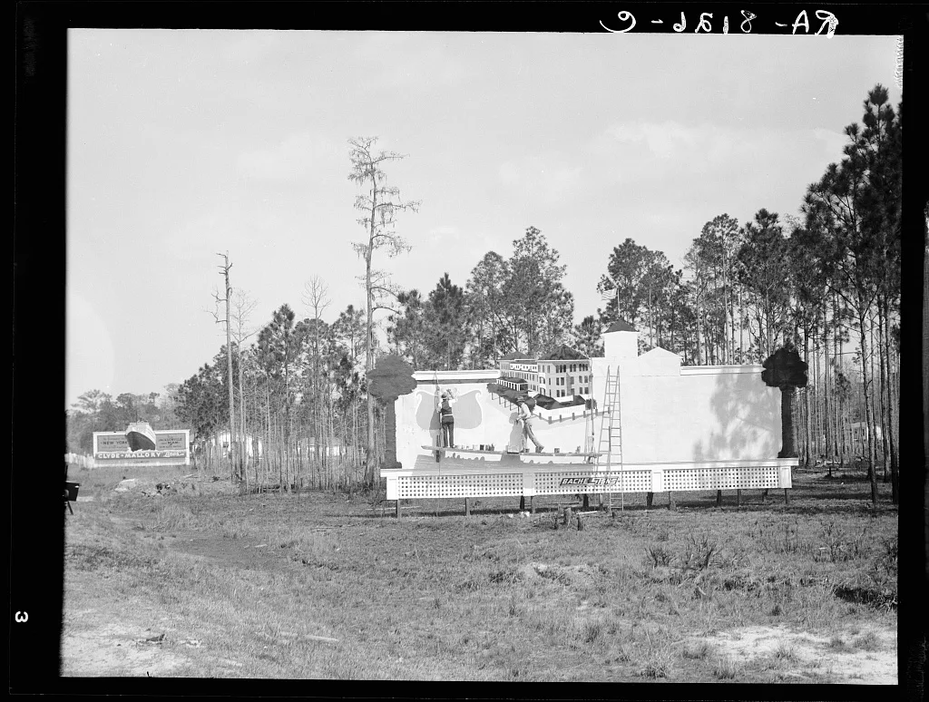 Roadside sign. Florida, 1936